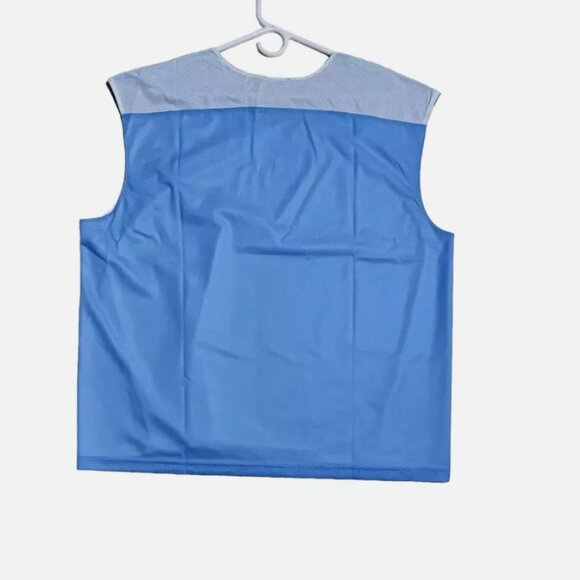 Nike Mens Athletic Tank Size L Reversible Mesh Lacrosse Light Blue NWT - Picture 2 of 6